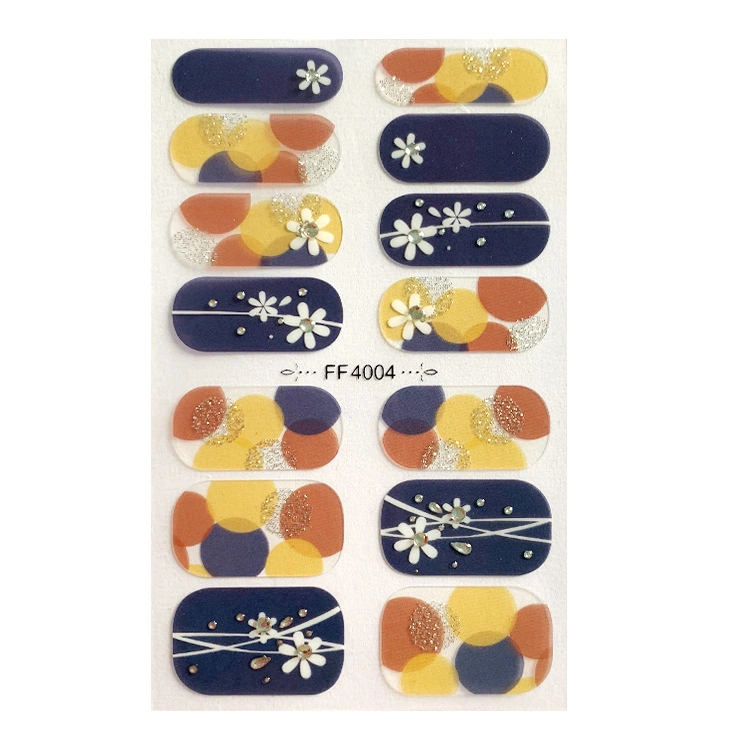 5D Full Cover Relief Nail Art Polish Stickers