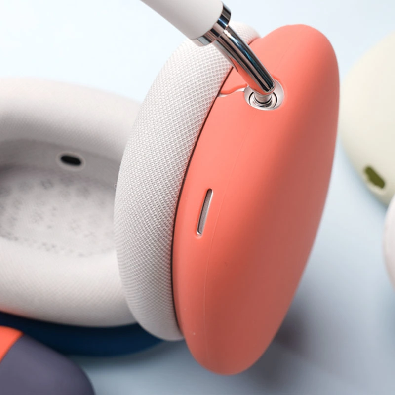 Nueva funda de silicona para Airpods Max verdadero Protector antichoque de auriculares inalámbricos con dos laterales de aire antideslizamiento vainas Max casos