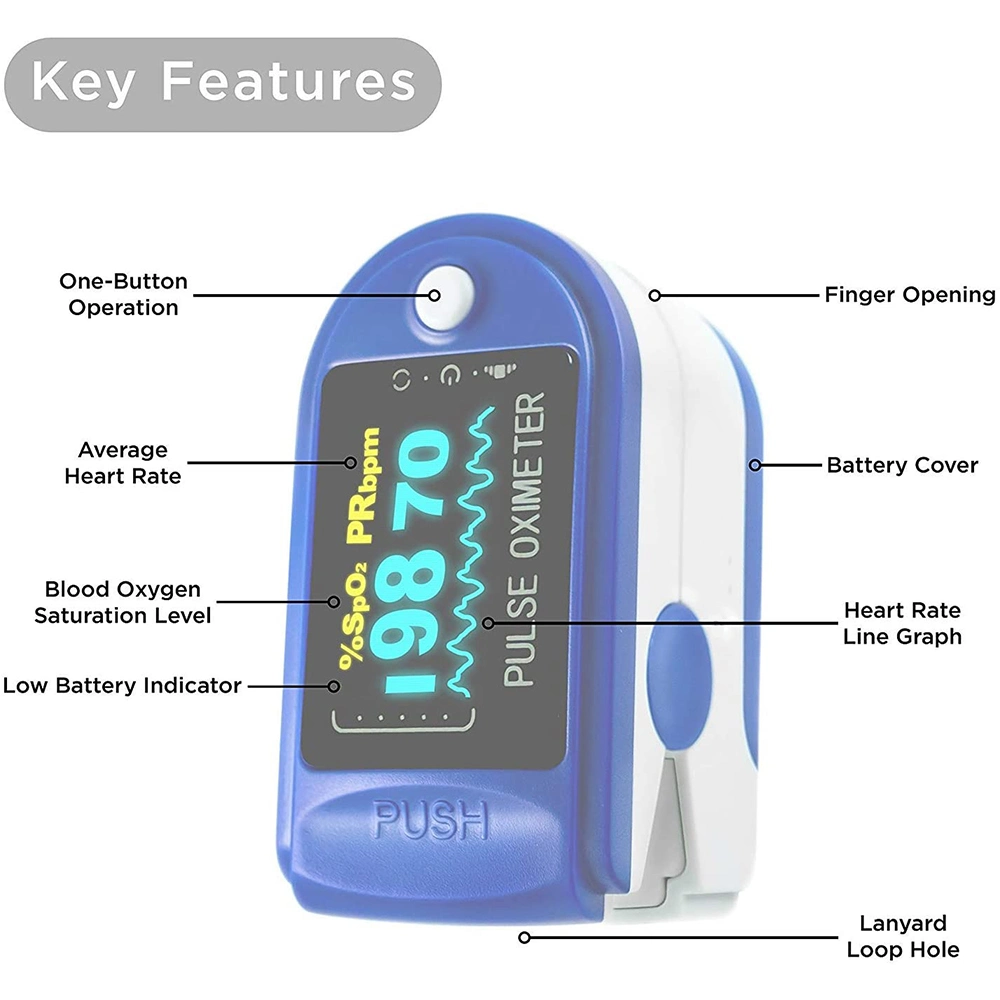 Digital Electric Blood Oxygen Finger Pulse Oximeter