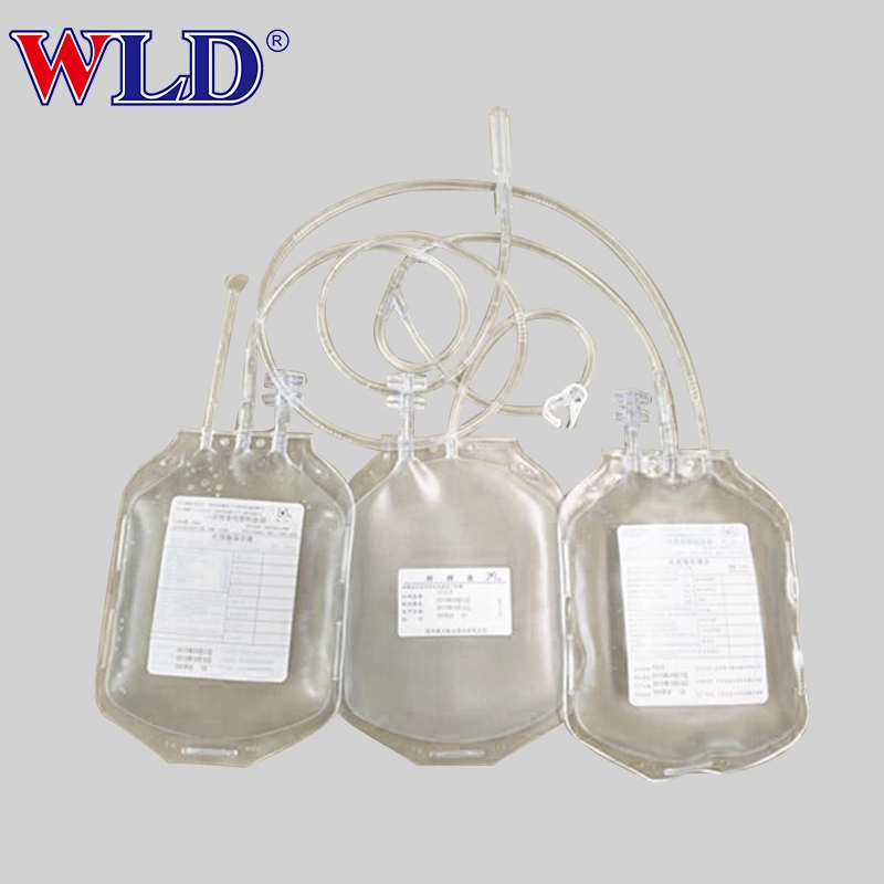 Bolsa de sangre de PVC medicina 250ML 150ml 250ML 350ml 450 ml 500ml...