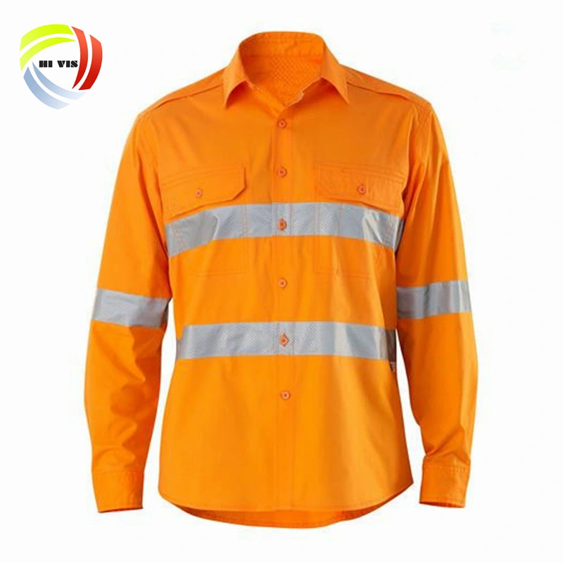 Factory Labor Workclothes Protective Clothing Long Sleeve Cotton Mechanic Mining Reflective Safety Uniforms Workwear