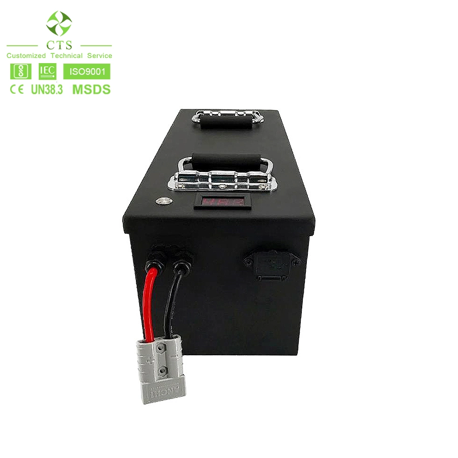 72V 100ah 150ah 200ah Lithium Low Speed Vehicles Golf Cart Agv Battery with Soc Display