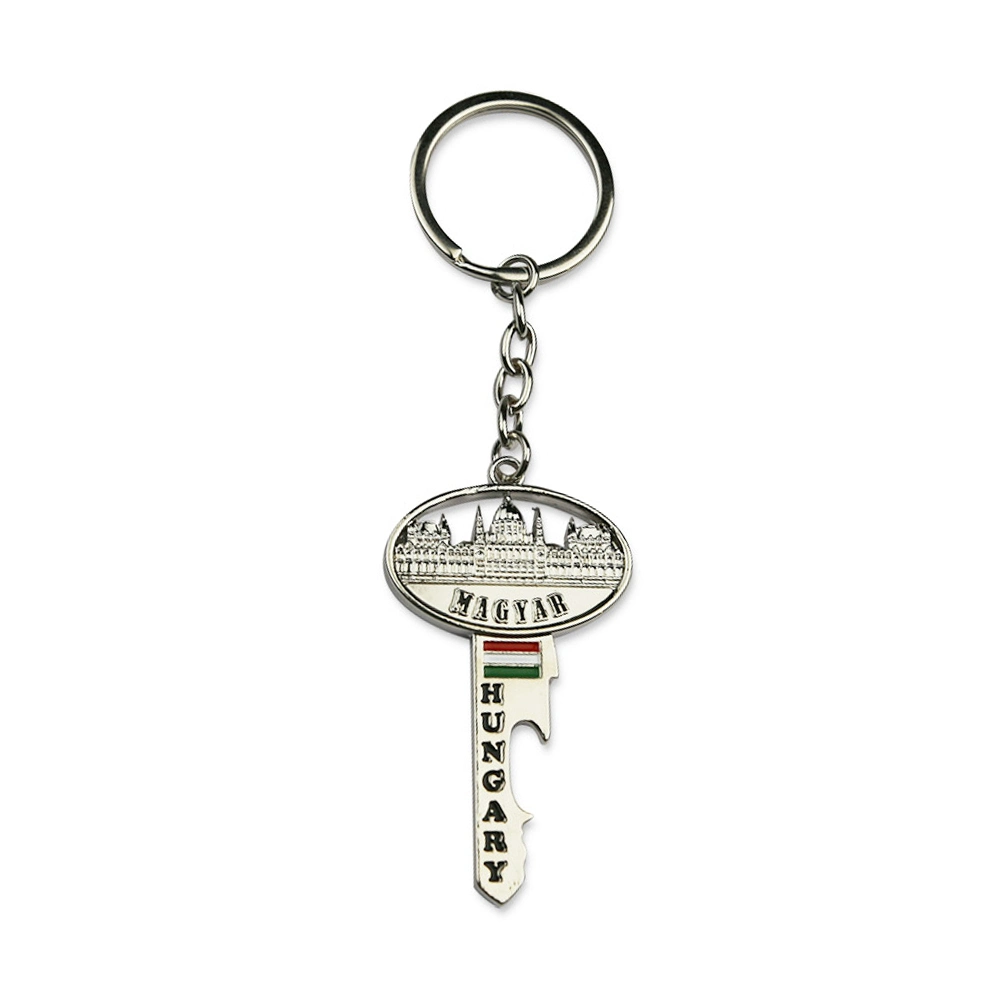 2022 Factory Wholesale Customized Zinc Alloy Metal Silver Key Chain/ Keyring