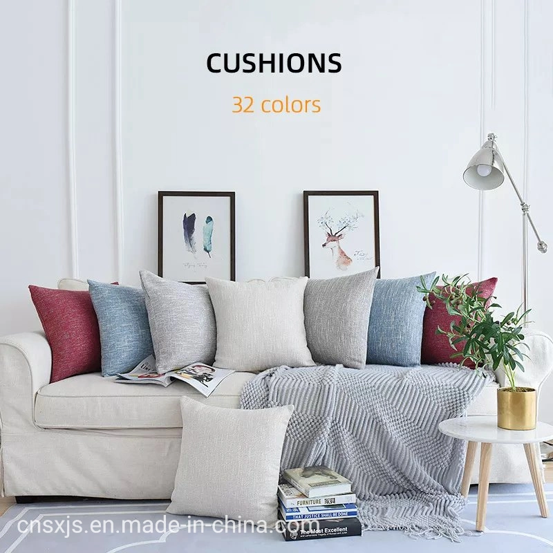 New Hot Cotton and Linen Cushion Wholesale/Supplier Cushion Cover