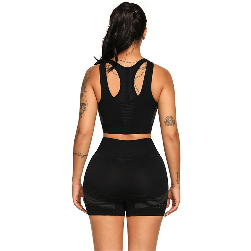 Personalisierbare Logo Nahtlose Shorts Yoga-Set Fitness Laufbekleidung Sexy Atmungsaktive Sportswear