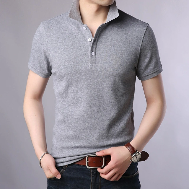 O OEM China grossista de fábrica Verão camisa Polo Slim Fit manga curta Campina Polos Mens casual de vestuário