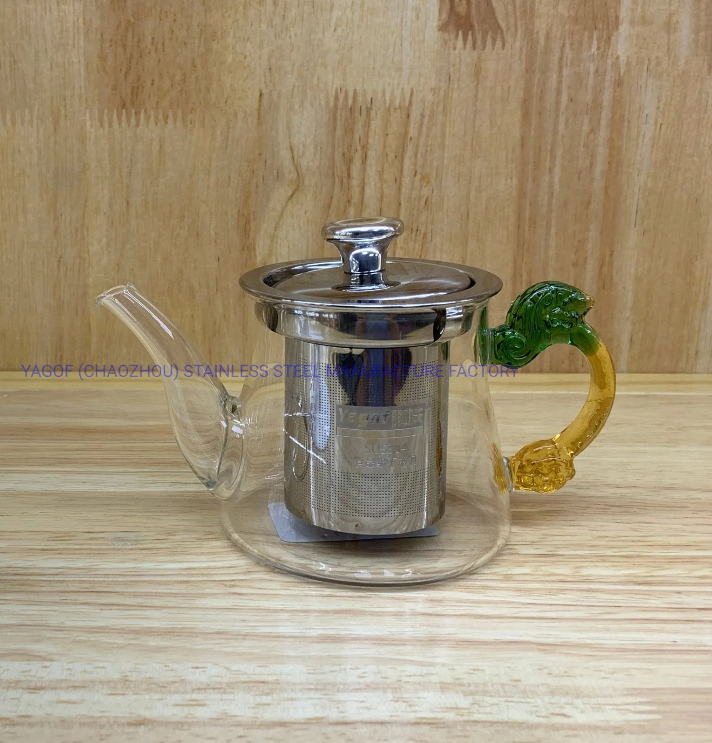 High Borosilicate Glass Tea Pot with Removable Ss Tea Infuser - 400 Ml