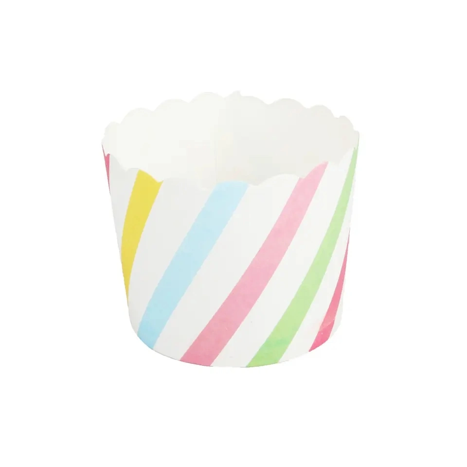 Wholesale/Supplier Disposable Customize Logo Printed Cupcake Liners Food Bread Container Paper Cake Takeaway Package Cup