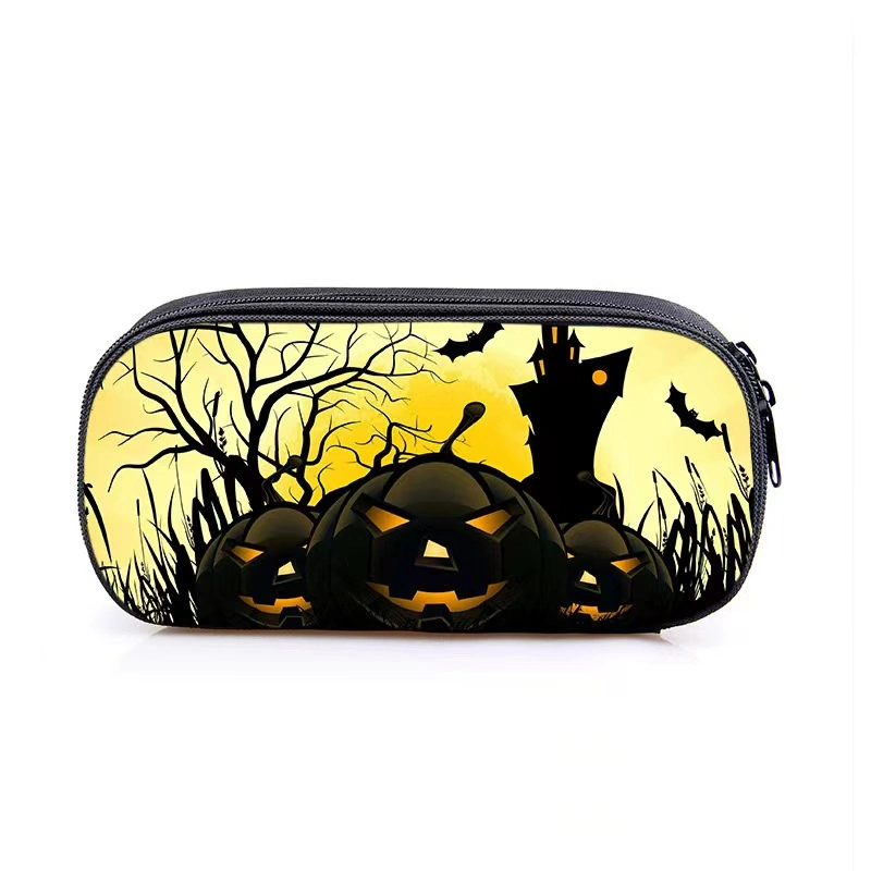 Wholesale/Supplier New Halloween Single-Layer Pencil Bag Children Stationery Bag Cartoon Pen Case