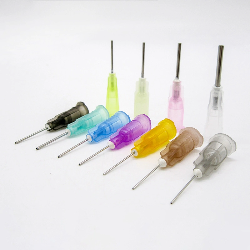 23G * 1/2 Inch Professional Plastic and Stainless Steel Disposable Nozzle Industrial Needle