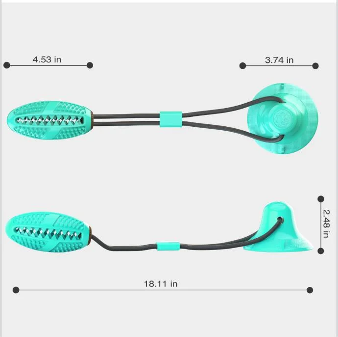 Tire la corde boule avec la formation de l'agilité de mâcher de dents de meunier chien jouet de nettoyage