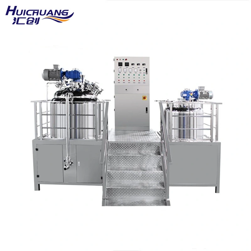 Multi-Function Vacuum Homogenizing Emulsifying Machine Cream Mixing Equipment Stainless Steel Emulsifying Mixing Tank for Cosmetics Industry