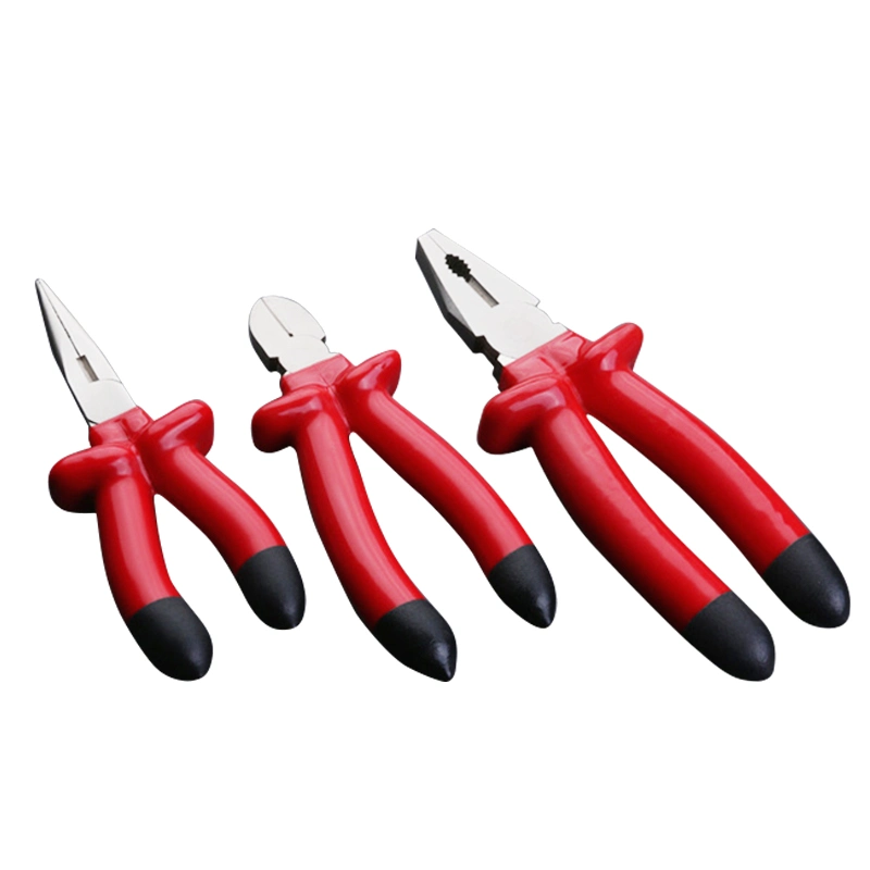 Professional Factory Price 160mm 200mm Insulated Long Nose Needle Diagonal Cutting Combination Pliers