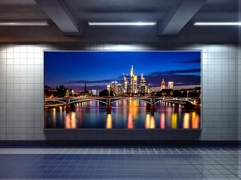 120GSM Backlit Fabric Thin Line Textile Light Box Poster Printing