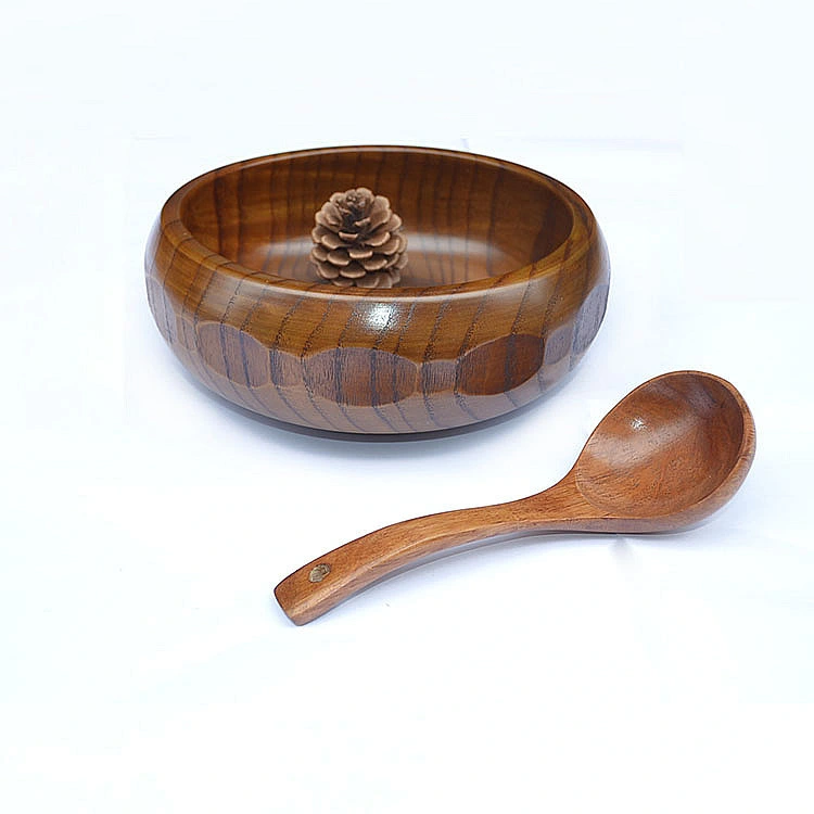 Hot Sale Natural Wood Tableware Salad Bowl Bamboo Fiber Bowls Wholesale/Supplier