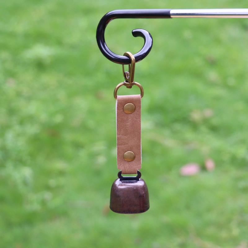 Outdoor Ornament Hook Design Camping Accessories Metal Bell Pendant