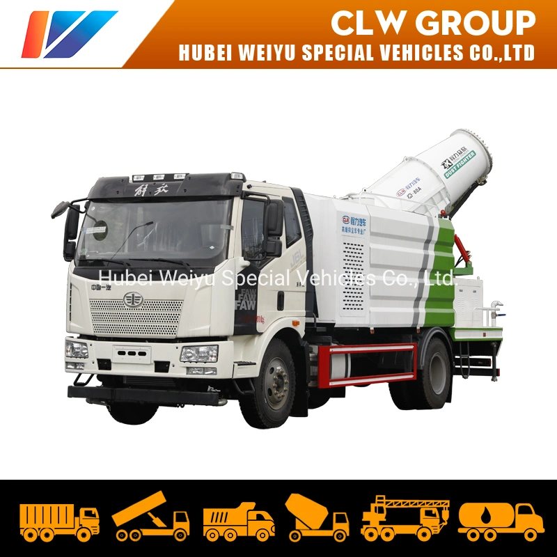 4*2 11.5 Cbm Jiefang Brand Water Tank Dust Suppression Truck for Sanitation Air Purification Truck with Remote Air-Feed Sprayer