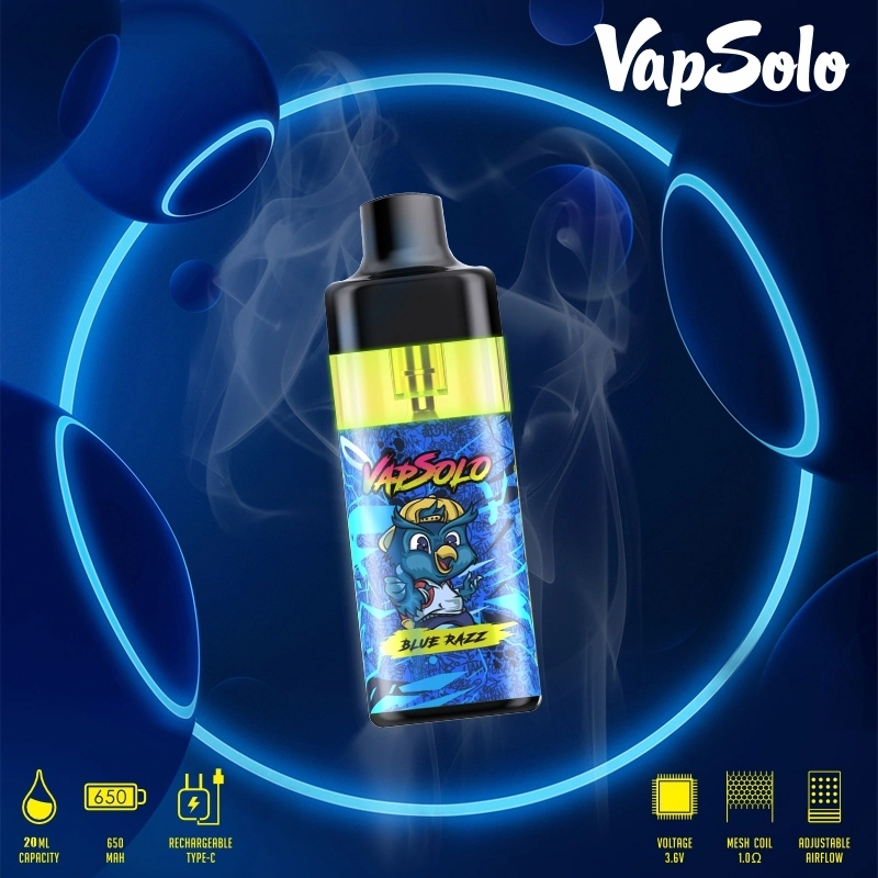 Vapsolo Tornado Elektrische Zigarette Waka New Electric Shisha Pen Wiederaufladbar 650 mAh hochwertige 10000 Puff Einweg-Vapes