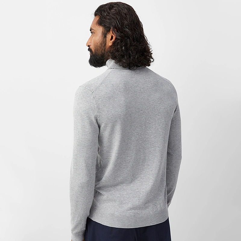 Herren Langarm-Pullover mit Rollkragen und weichem Griff