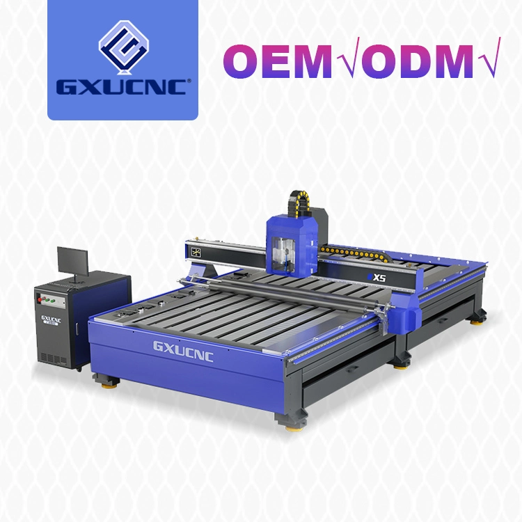 Spindle Head Aluminum Veneer Cutting Metal CNC Router Machine