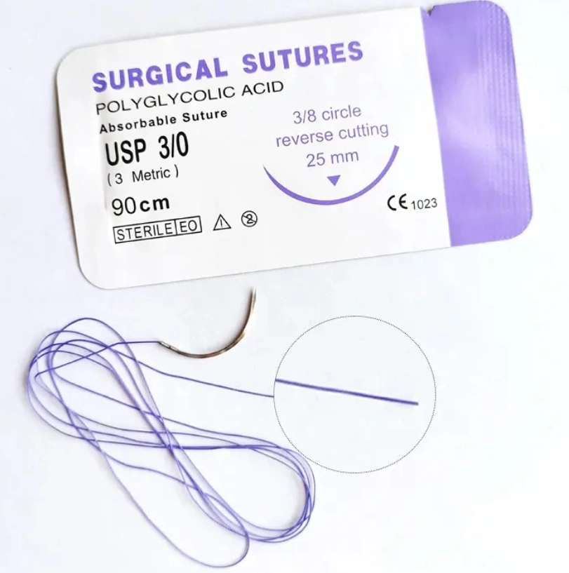 Disposable Non Absorbable Silk Braided (SK) Surgical Suture with Needle