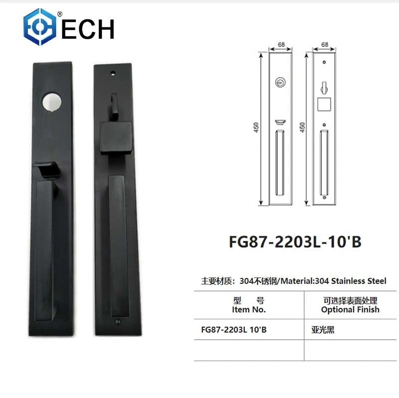 Sercurity Amerian Comercial Mortise Exterior Gate Luxury Villa Door Lock