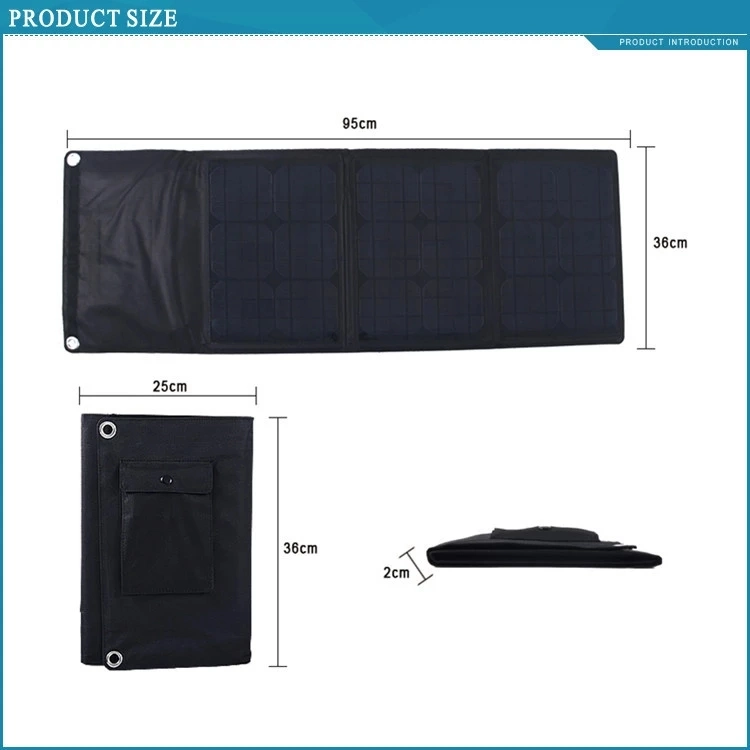 30W Foldable Solar Panel USB Portable Mobile Phone Car Battery Folding Charger Best Factory