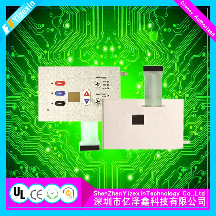 Boat Panel Switch with Laser Etched and Printing Symbols Flexible Display