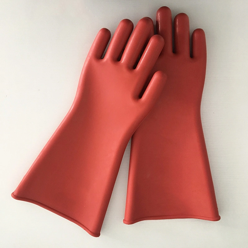 En60903 isolierte Hand Gummi Strom-feste Handschuhe für elektrische Arbeiten