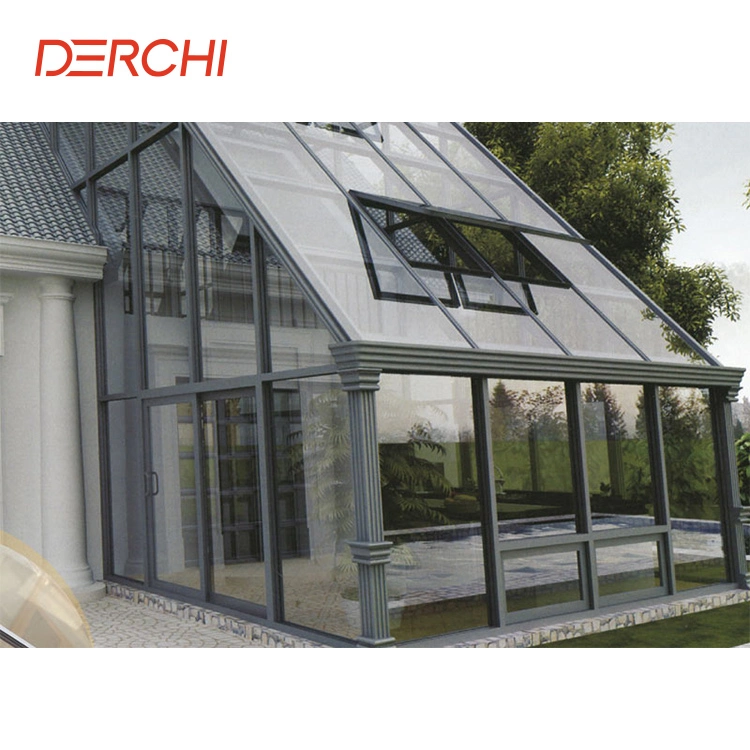 Jardin d'hiver balcon aluminium 4 saison de luxe Veranda Glass Conservatory Solarium