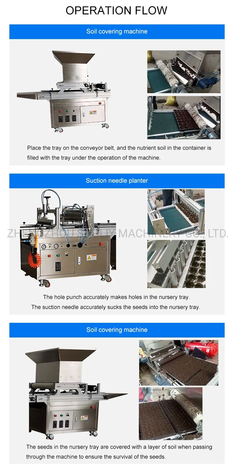 Automatic Pneumatic Flower Vegetable Fruit Seeds Seedling Planter Nursery Machine