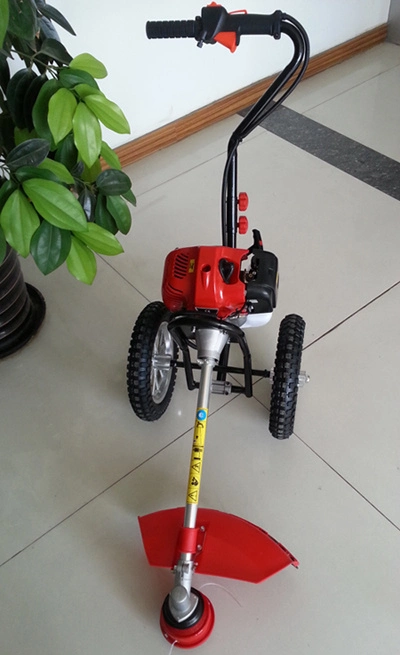 Aiqidi 1450W 52cc Gas Powered Pushing Brush Cutter with Wheel