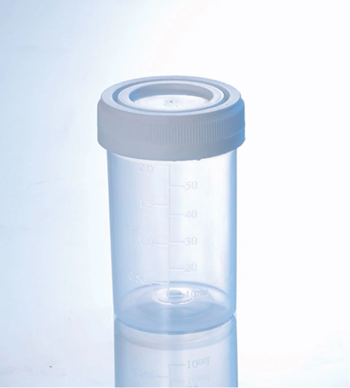 Medical Polymer Materials 60ml Labeled Specimen Container