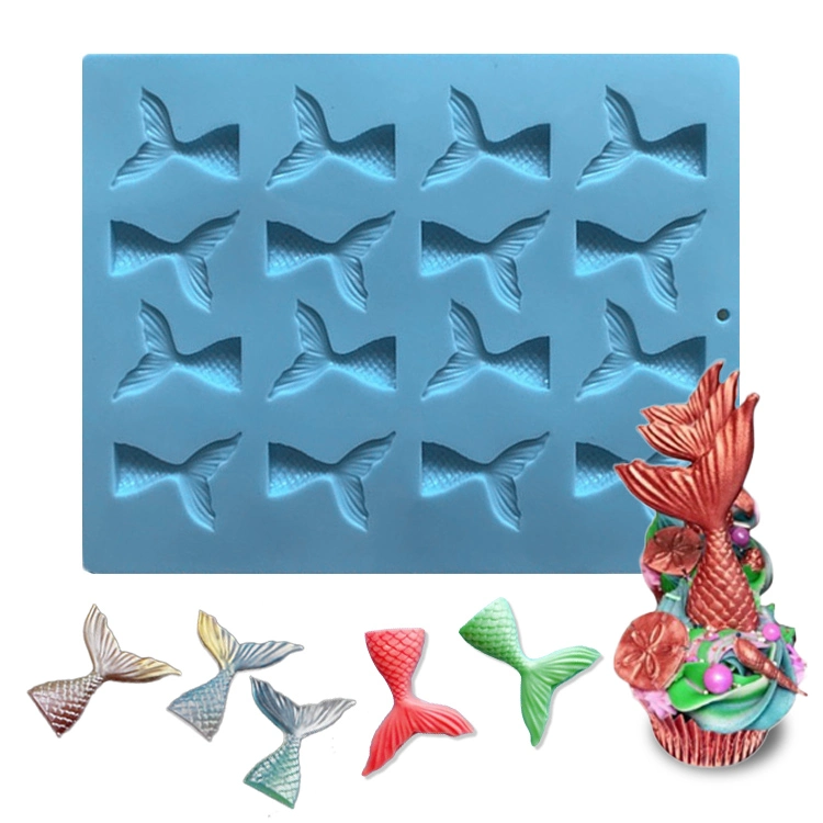 Cake Decoration Tools Fish Tail Nonstick Silicone Mould Mermaid Tail Silicone Mold