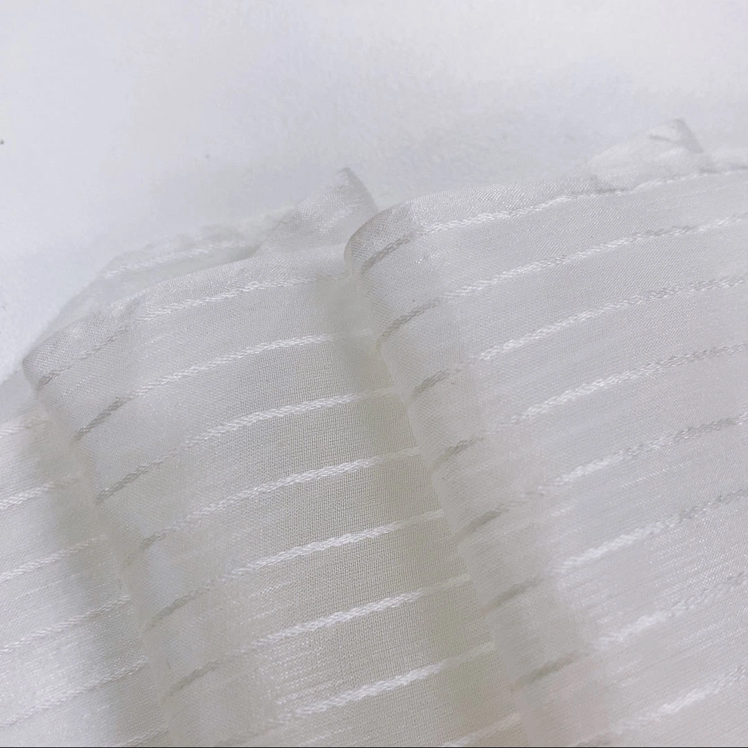 Tissu de soie de Chine 100 de la soie de soie satin de soie Jacquard Stripe Tissu Tissu Tissu en mousseline Printemps/été des femmes robe mode personnalisable