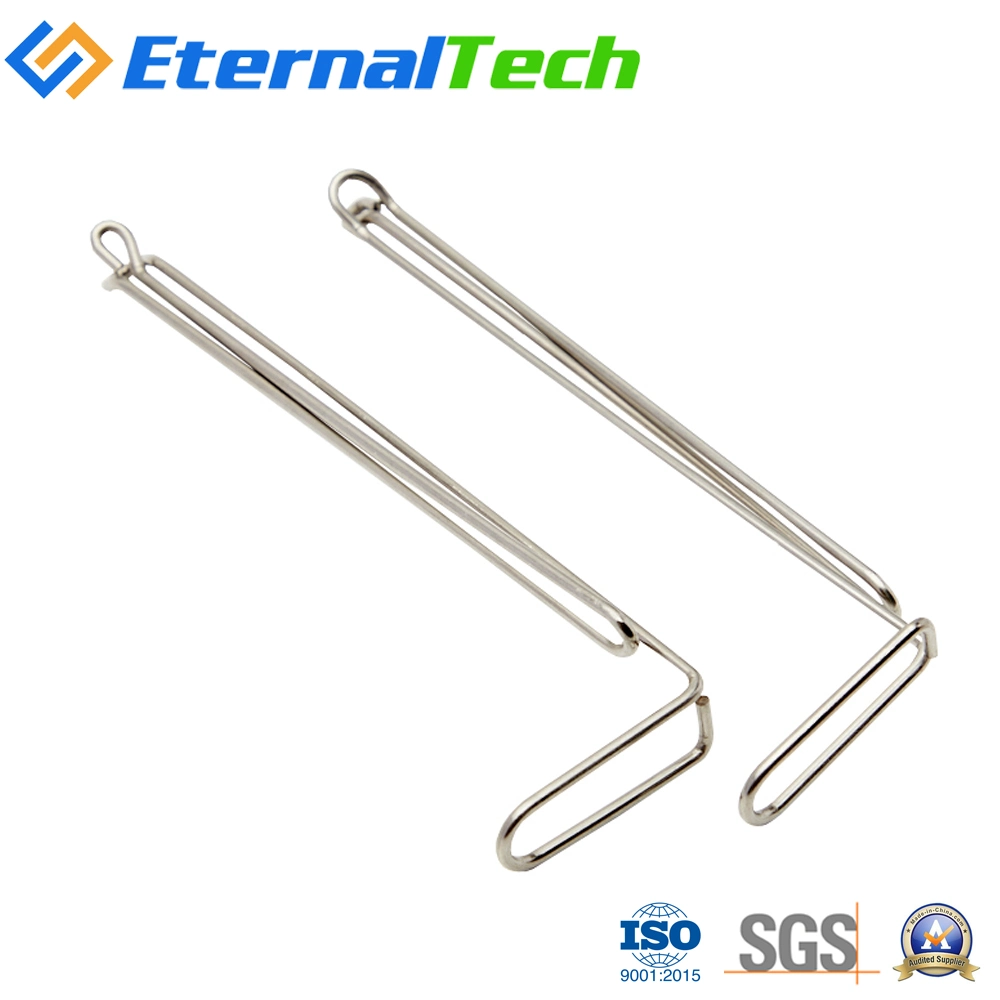 Two Wires Stick Together Bending Wire Forming Arc Shaped Springs Handle Spring