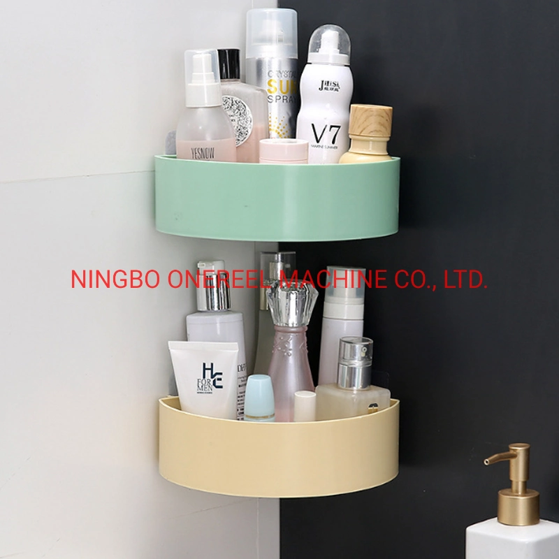 No-Punch Bathroom Plastic Wall Shelf Storage Rack