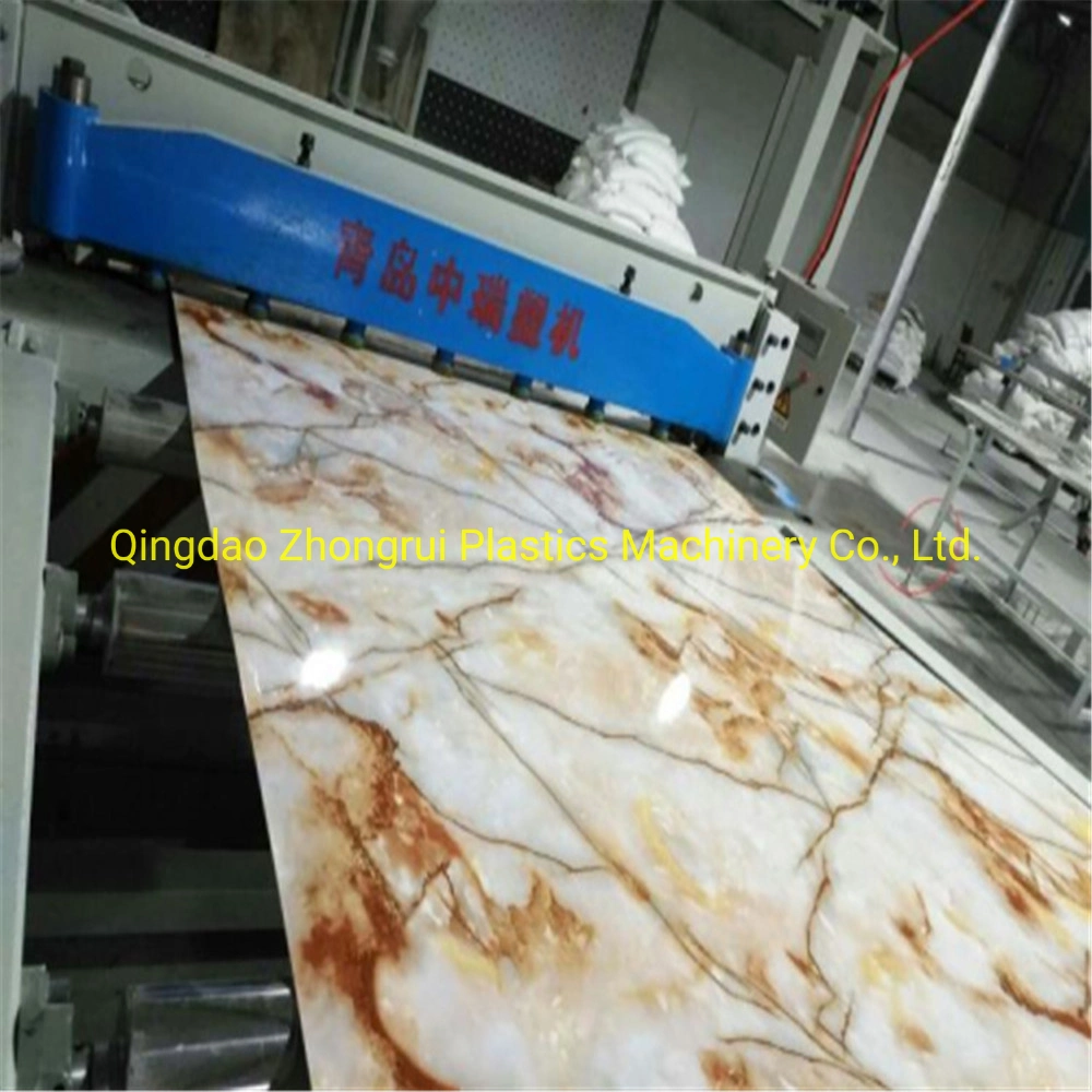 Decorativos UV equipamentos de bordo/PVC imitação da placa de mármore da linha de produção