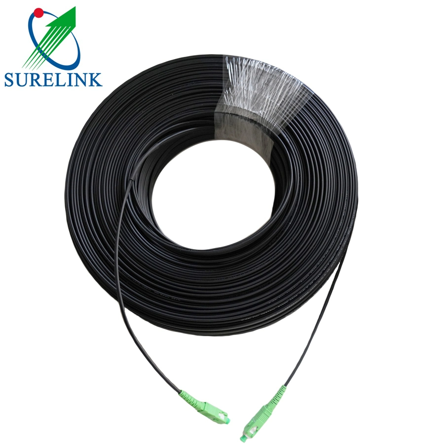 Surelink Simplex SC a SC conector 1core Fibra redonda monomodo Cable de puente óptico cable de conexión de fibra óptica exterior