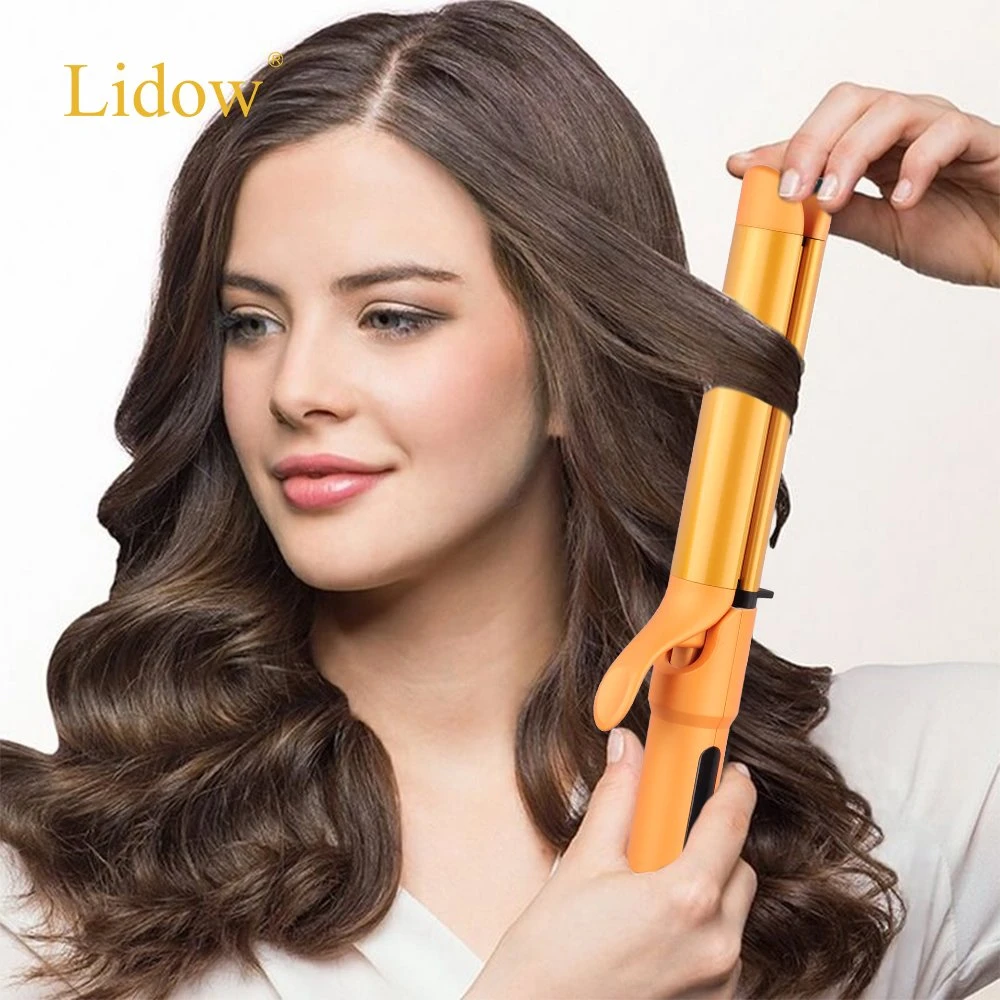 2 in 1 Hair Straightener Hair Curler Iron with Manually Turned Barrel