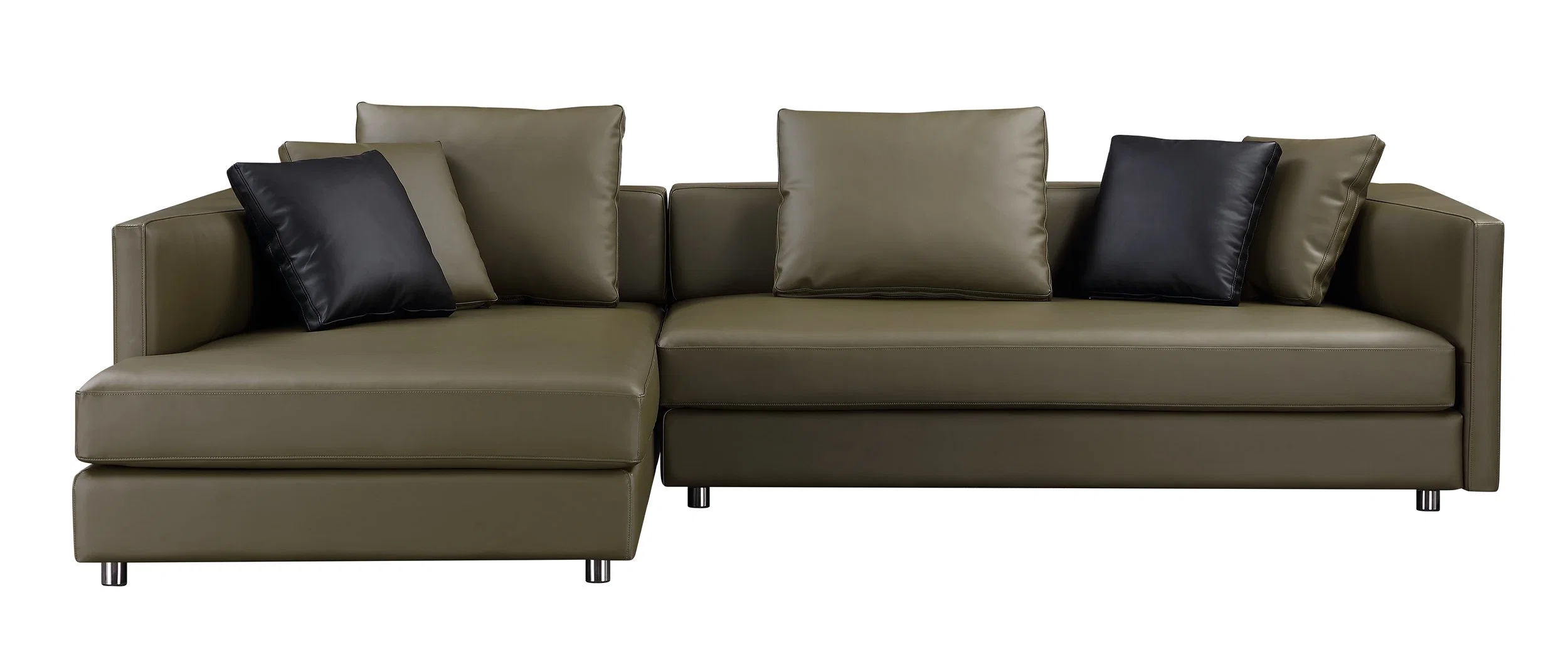 Buen precio Mayorista/Proveedor Sofá de cuero en forma de U en forma de L Sofa cama para High-Class moderno apartamento