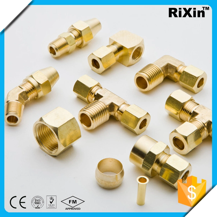 1/4 NPT Brass Pipe Fitting Hex Bushing, Reducer Adapter, Hex Nipple, 90 Degree Barstock Street Elbow Fitting