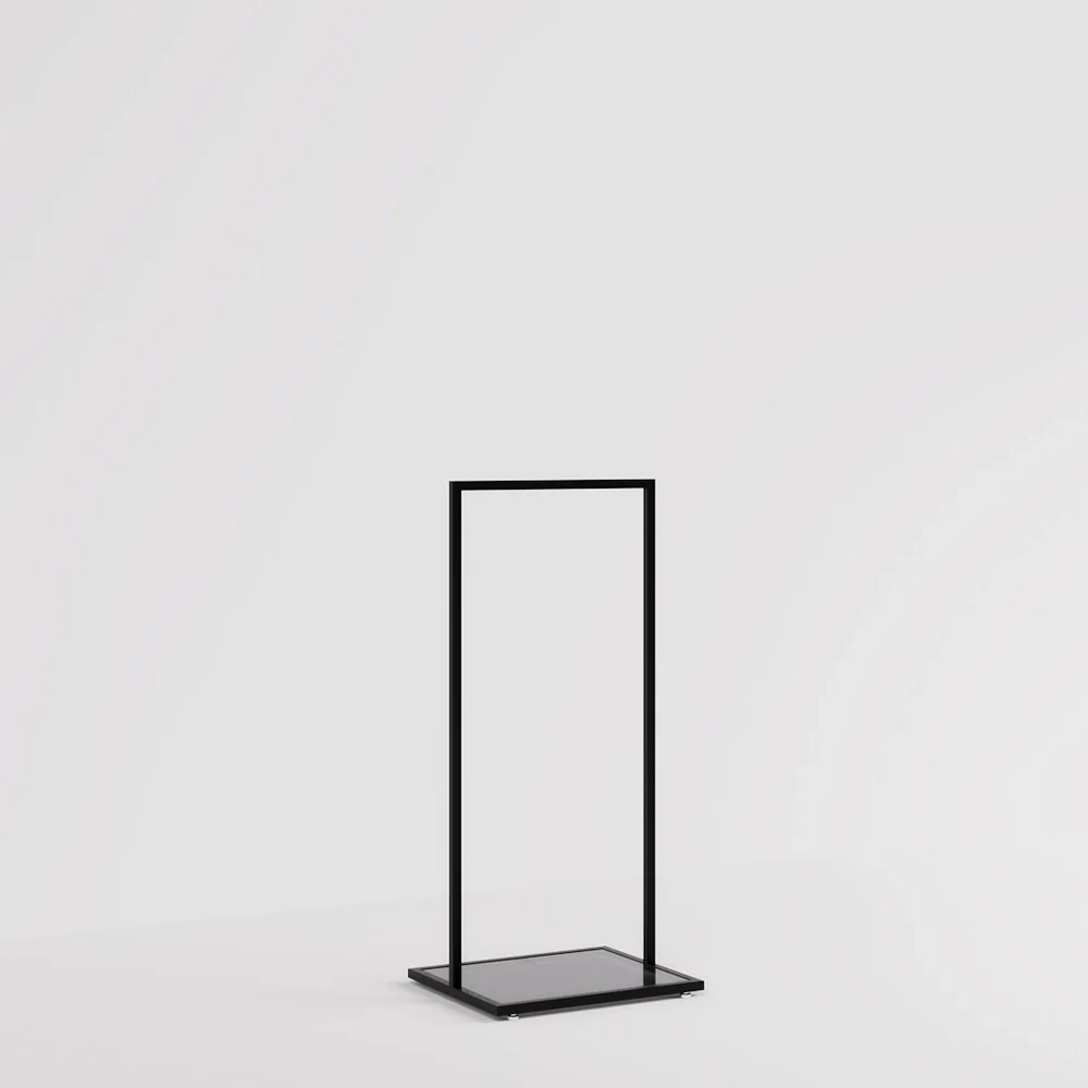 Black Apparel Garment Display Stand for Store Shop