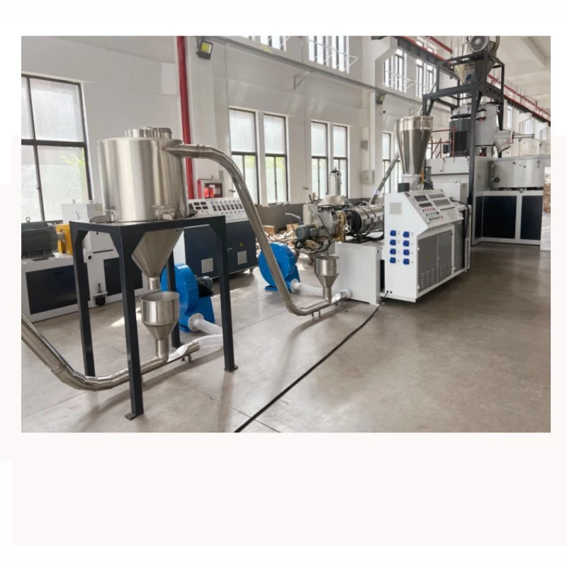 200kg-250kg Sjsz65/132 Conical Twin Screw Extrusion Machine Hot Cutting System for Making PVC Rigid Flexible Pellets