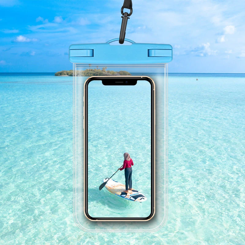 Waterproof Phone Pouch, Ipx8 Cell Phone Water Protector Case Floating Dry Bag Lanyard, Beach Accessories