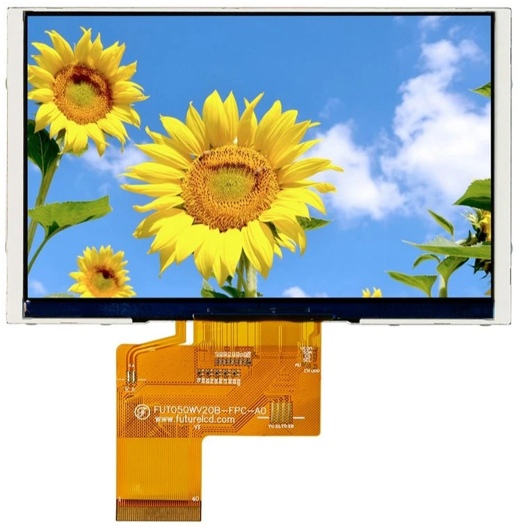 5.0 Ecran LCD TFT IPS en mode Paysage avec Lumières noires 12LED blanches