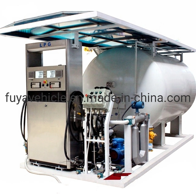 5ton 8cbm 8000liters Cylinder Refilling Small Station 10cbm LPG Filling Skid Station