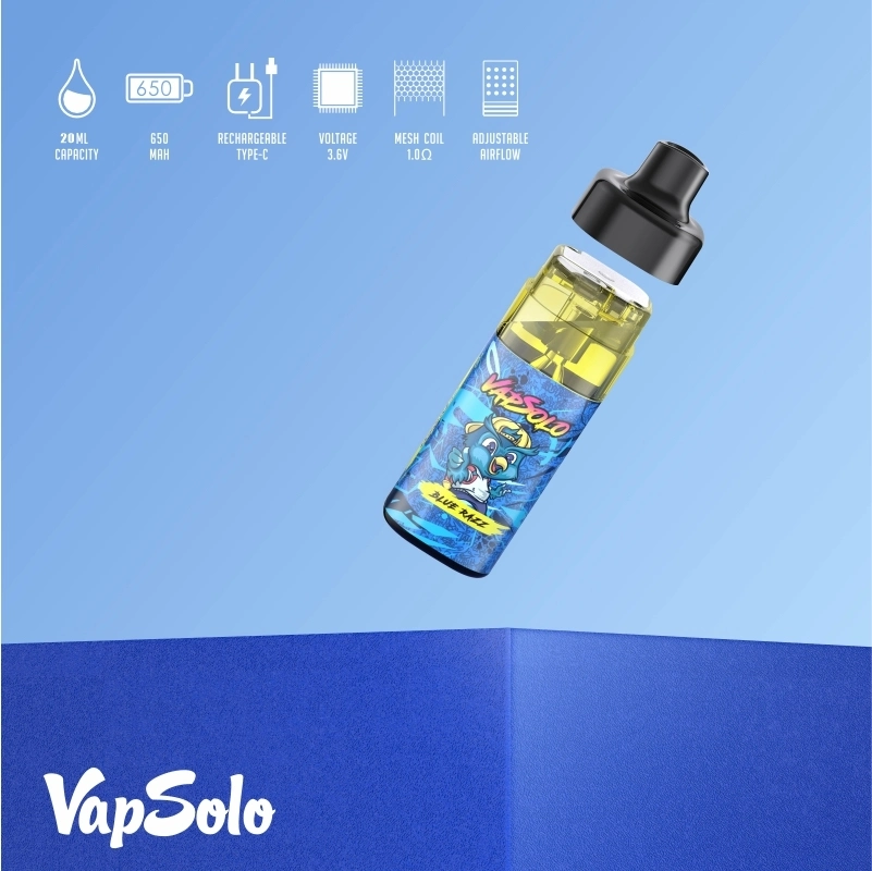 Vapsolo Tornado Elektrische Zigarette Waka New Electric Shisha Pen Wiederaufladbar 650 mAh hochwertige 10000 Puff Einweg-Vapes