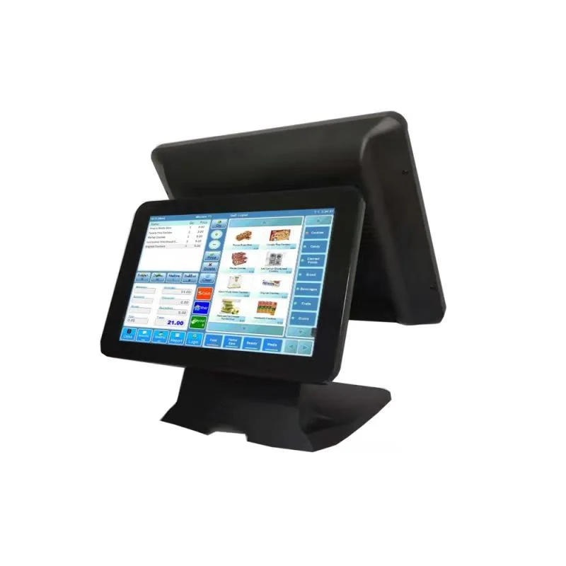 La 15" tout en un seul moniteur PC à écran tactile Terminal POS/Caisse enregistreuse