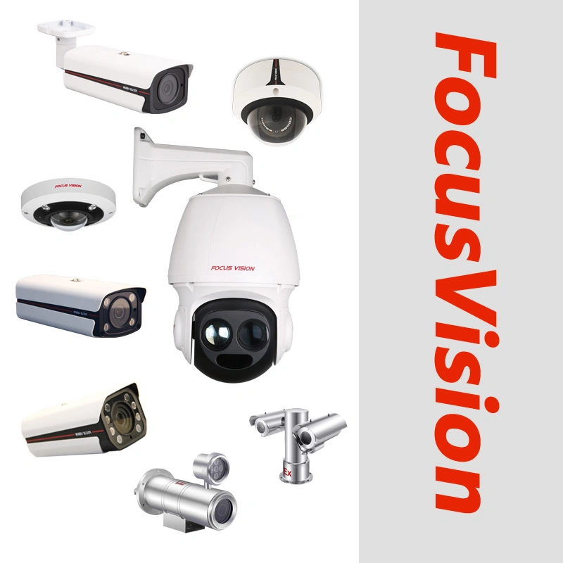 Focusvision Security 6MP OEM/ODM caméra IP Fish-Eye Full View plusieurs options de montage Manuel objectif de mise au point 137*42,5 mm, 450 g.